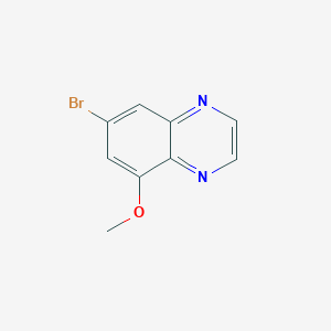 molecular formula C9H7BrN2O B13499771 7-Bromo-5-methoxyquinoxaline 