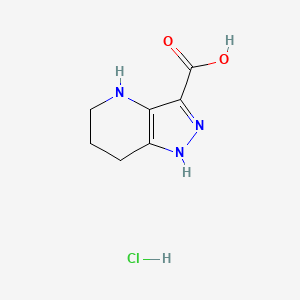 1H,4H,5H,6H,7H-pyrazolo[4,3-b]pyridine-3-carboxylic acid hydrochloride