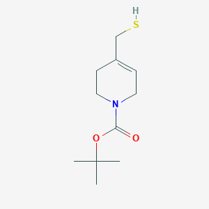 molecular formula C11H19NO2S B13499777 Tert-butyl 4-(sulfanylmethyl)-1,2,3,6-tetrahydropyridine-1-carboxylate 