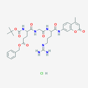 molecular formula C35H46ClN7O9 B134998 Boc-Glu(OBzl)-Gly-Arg-AMC HCl CAS No. 133448-22-3