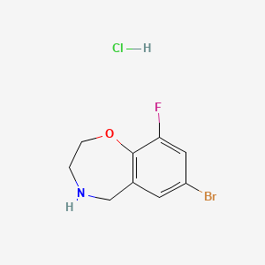 7-Bromo-9-fluoro-2,3,4,5-tetrahydro-1,4-benzoxazepine hydrochloride