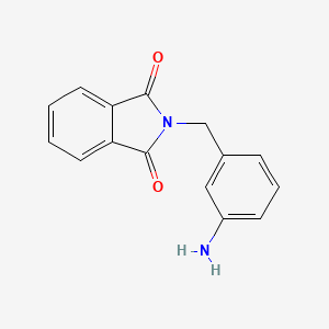 molecular formula C15H12N2O2 B1349981 3-N-Phthaloylglyaminomethyl aniline CAS No. 77147-14-9