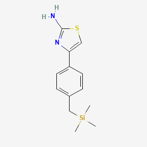 4-(4-((Trimethylsilyl)methyl)phenyl)thiazol-2-amine