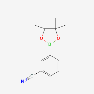 molecular formula C13H16BNO2 B1349986 3-(4,4,5,5-Tetramethyl-1,3,2-dioxaborolan-2-yl)benzonitrile CAS No. 214360-46-0
