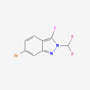 6-bromo-2-(difluoromethyl)-3-iodo-2H-indazole