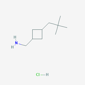 1-[3-(2,2-Dimethylpropyl)cyclobutyl]methanamine hydrochloride