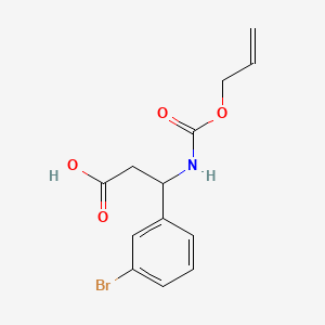 3-(((Allyloxy)carbonyl)amino)-3-(3-bromophenyl)propanoic acid