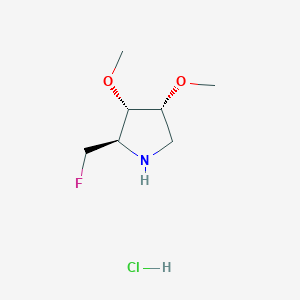 rac-(2R,3S,4R)-2-(fluoromethyl)-3,4-dimethoxypyrrolidine hydrochloride