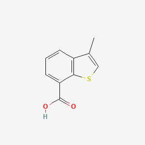 molecular formula C10H8O2S B13499972 3-Methyl-1-benzothiophene-7-carboxylic acid 