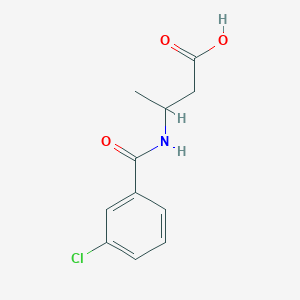 3-[(3-Chlorophenyl)formamido]butanoic acid