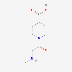 1-(Methylglycyl)piperidine-4-carboxylic acid