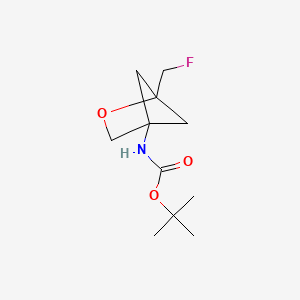 molecular formula C11H18FNO3 B13500050 tert-Butyl (1-(fluoromethyl)-2-oxabicyclo[2.1.1]hexan-4-yl)carbamate 