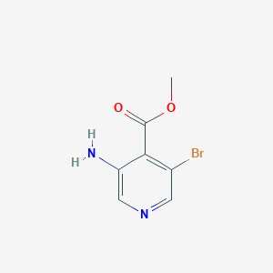 molecular formula C7H7BrN2O2 B13500058 Methyl 3-amino-5-bromoisonicotinate 