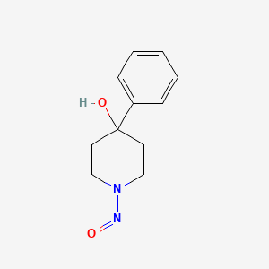 molecular formula C11H14N2O2 B13500085 1-Nitroso-4-phenylpiperidin-4-ol 