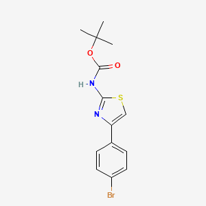 molecular formula C14H15BrN2O2S B13500126 Tert-butyl (4-(4-bromophenyl)thiazol-2-yl)carbamate 