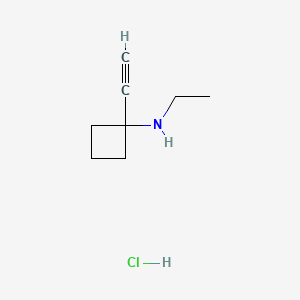 N-ethyl-1-ethynylcyclobutan-1-amine hydrochloride