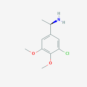 (1r)-1-(3-Chloro-4,5-dimethoxyphenyl)ethan-1-amine