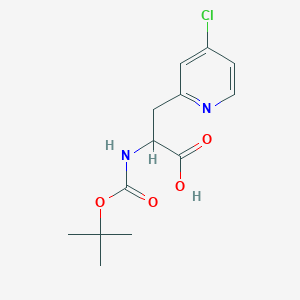 (2R)-2-(tert-butoxycarbonylamino)-3-(4-chloro-2-pyridyl)propanoic acid