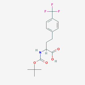 2-((Tert-butoxycarbonyl)amino)-4-(4-(trifluoromethyl)phenyl)butanoic acid