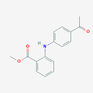 molecular formula C16H15NO3 B13500245 Methyl 2-((4-acetylphenyl)amino)benzoate 