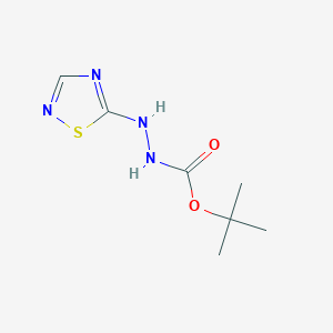 N'-(1,2,4-thiadiazol-5-yl)(tert-butoxy)carbohydrazide