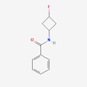 molecular formula C11H12FNO B13500282 N-[(1r,3r)-3-fluorocyclobutyl]benzamide 