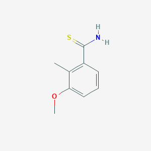 molecular formula C9H11NOS B13500388 3-Methoxy-2-methylbenzothioamide 