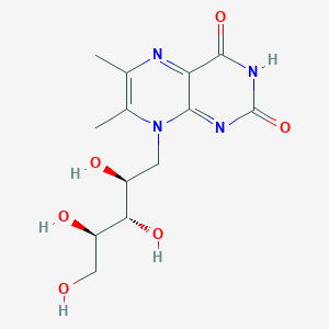 molecular formula C13H18N4O6 B135004 6,7-二甲基-8-核糖基荧光素 CAS No. 2535-20-8