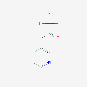 molecular formula C8H6F3NO B13500426 1,1,1-Trifluoro-3-(pyridin-3-yl)propan-2-one 