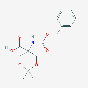 molecular formula C15H19NO6 B13500461 5-{[(Benzyloxy)carbonyl]amino}-2,2-dimethyl-1,3-dioxane-5-carboxylic acid 