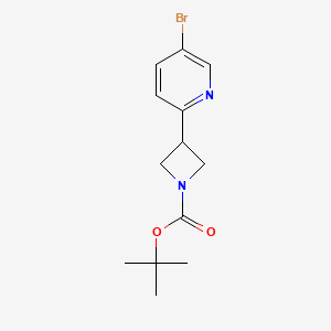 molecular formula C13H17BrN2O2 B13500468 Tert-butyl 3-(5-bromopyridin-2-YL)azetidine-1-carboxylate 