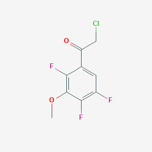 molecular formula C9H6ClF3O2 B13500498 2-Chloro-1-(2,4,5-trifluoro-3-methoxyphenyl)ethan-1-one 