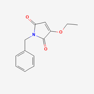 molecular formula C13H13NO3 B13500527 1-benzyl-3-ethoxy-2,5-dihydro-1H-pyrrole-2,5-dione 