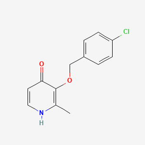 molecular formula C13H12ClNO2 B1350069 3-[(4-Chlorobenzyl)oxy]-2-methylpyridin-4-ol CAS No. 287928-09-0