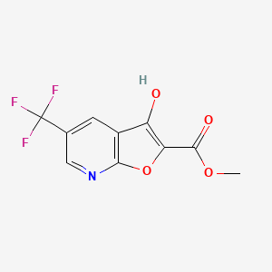 Methyl 3-hydroxy-5-(trifluoromethyl)furo[2,3-b]pyridine-2-carboxylate