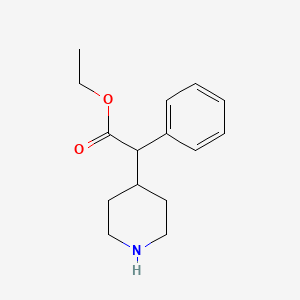 Ethyl alpha-phenyl-4-piperidineacetate