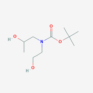 molecular formula C10H21NO4 B13500806 tert-butyl N-(2-hydroxyethyl)-N-(2-hydroxypropyl)carbamate 