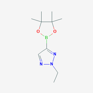 molecular formula C10H18BN3O2 B13500834 2-ethyl-4-(4,4,5,5-tetramethyl-1,3,2-dioxaborolan-2-yl)-2H-1,2,3-triazole 