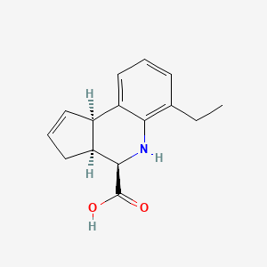 rac-(3aR,4S,9bS)-6-ethyl-3H,3aH,4H,5H,9bH-cyclopenta[c]quinoline-4-carboxylic acid