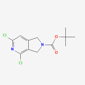 tert-butyl 4,6-dichloro-1H,2H,3H-pyrrolo[3,4-c]pyridine-2-carboxylate