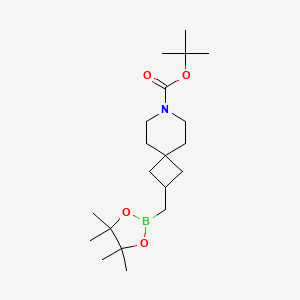 Tert-butyl 2-[(4,4,5,5-tetramethyl-1,3,2-dioxaborolan-2-yl)methyl]-7-azaspiro[3.5]nonane-7-carboxylate