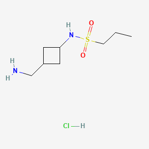 N-[3-(aminomethyl)cyclobutyl]propane-1-sulfonamide hydrochloride