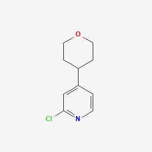 2-Chloro-4-(oxan-4-YL)pyridine