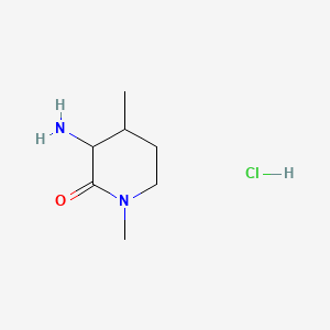 3-Amino-1,4-dimethylpiperidin-2-one hydrochloride