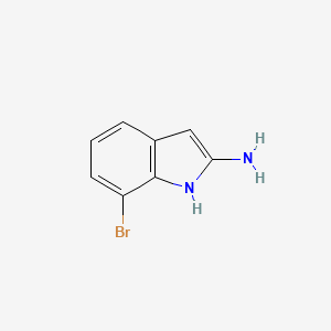 molecular formula C8H7BrN2 B13501055 7-bromo-1H-indol-2-amine 