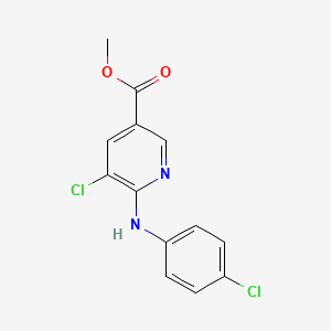 5-Chloro-6-(4-chloro-phenylamino)-nicotinic acid methyl ester