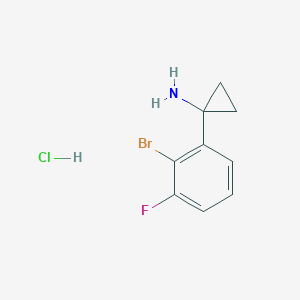 1-(2-Bromo-3-fluorophenyl)cyclopropan-1-amine hydrochloride