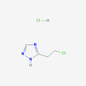 3-(2-chloroethyl)-1H-1,2,4-triazole hydrochloride