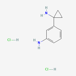 molecular formula C9H14Cl2N2 B13501196 3-(1-Aminocyclopropyl)aniline dihydrochloride 