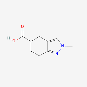 molecular formula C9H12N2O2 B13501201 2-methyl-4,5,6,7-tetrahydro-2H-indazole-5-carboxylic acid 